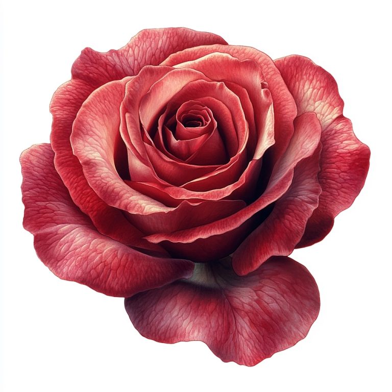 Red Rose PNG Illustration