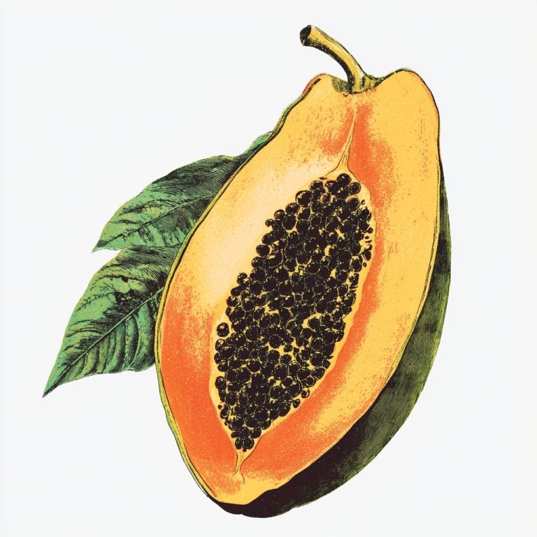 Risograph Papaya on White