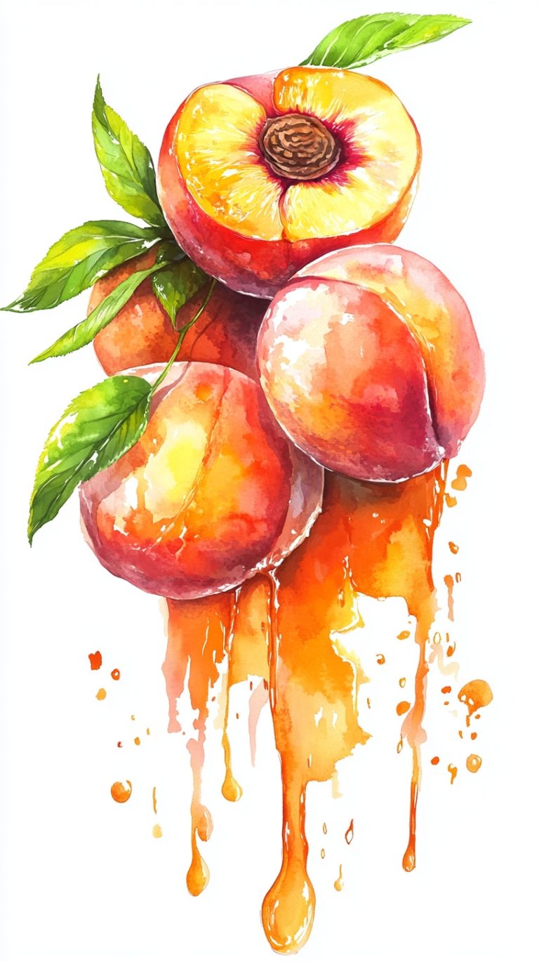 Rotten Peaches Illustration