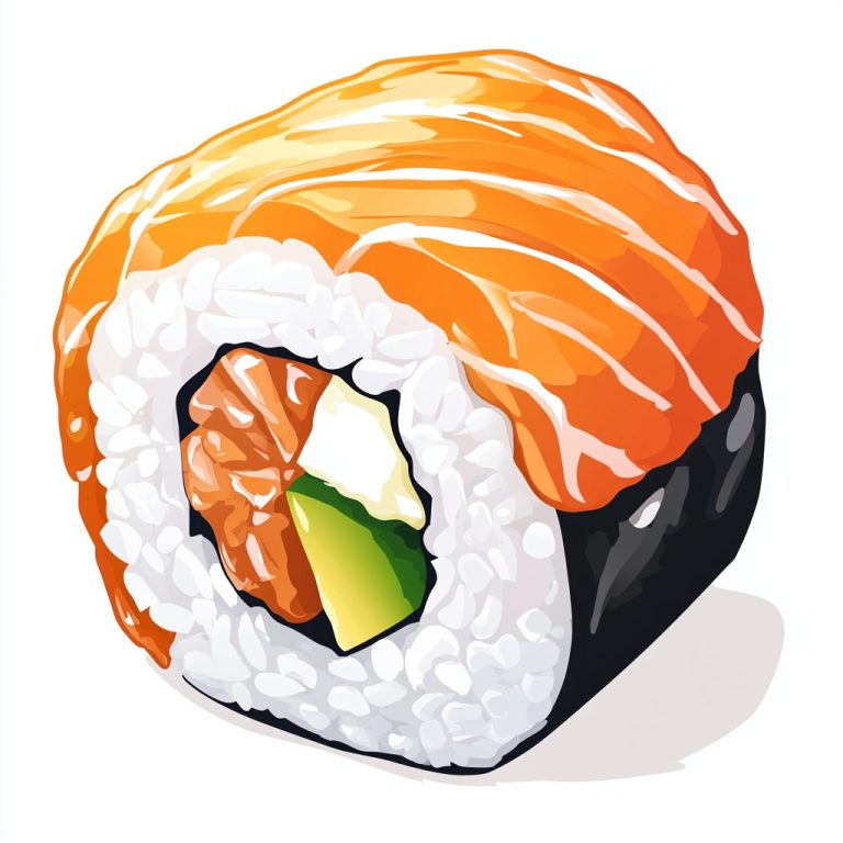 Salmon Roll Logo Design