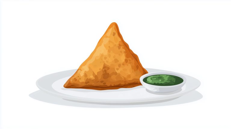 Samosa with Mint Chutney scaled