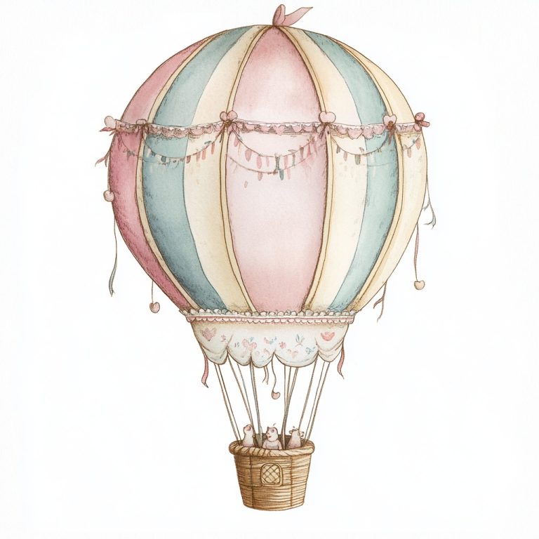 Sanrio Vintage Balloon Illustration