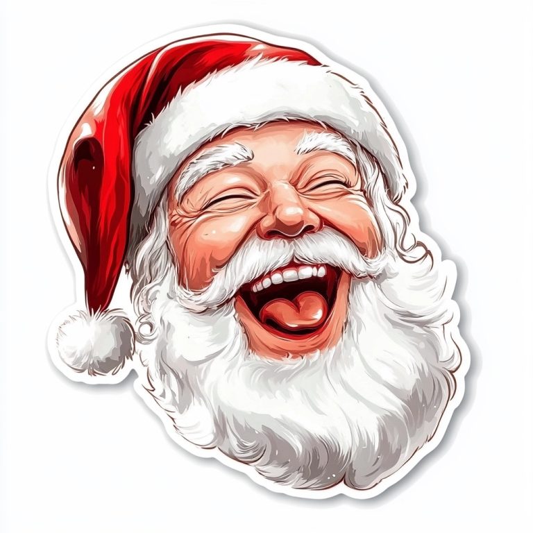 Santa Claus Sticker Design