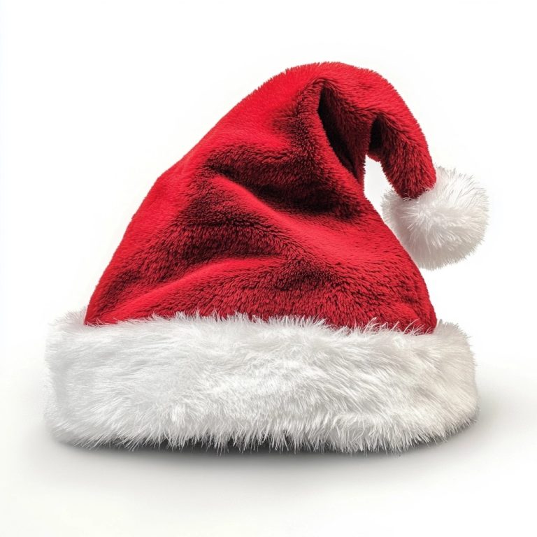 Santa Hat on White