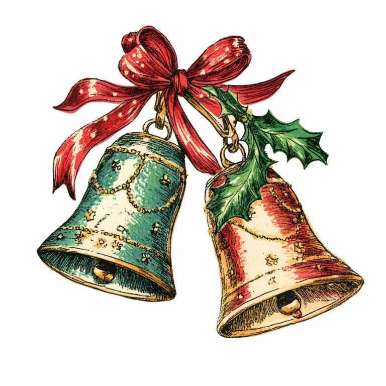 Sharp Christmas Bells Illustration