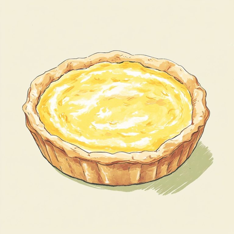 Simple Gouache Quiche Illustration