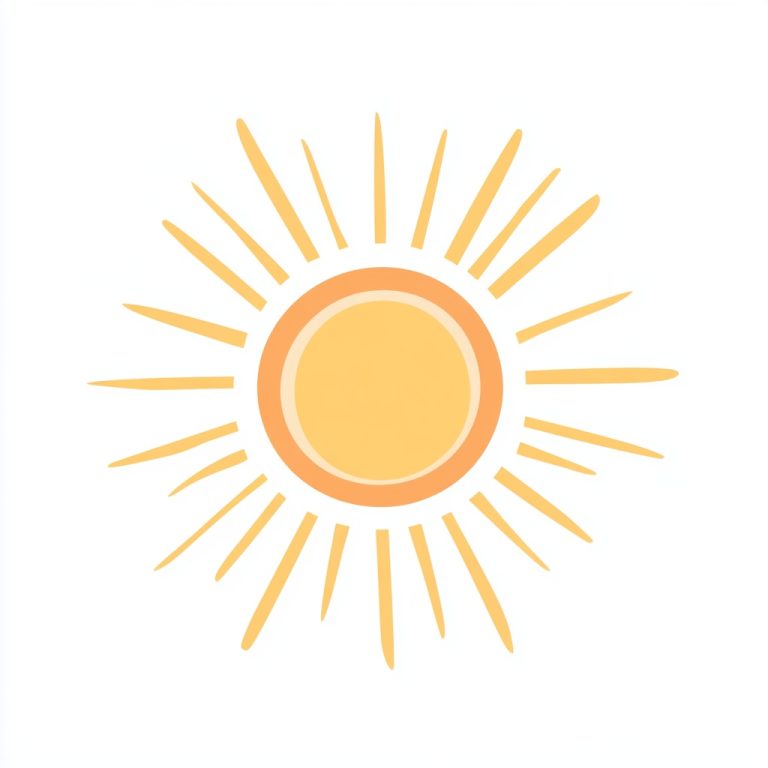 Simple Sunshine Clipart Design