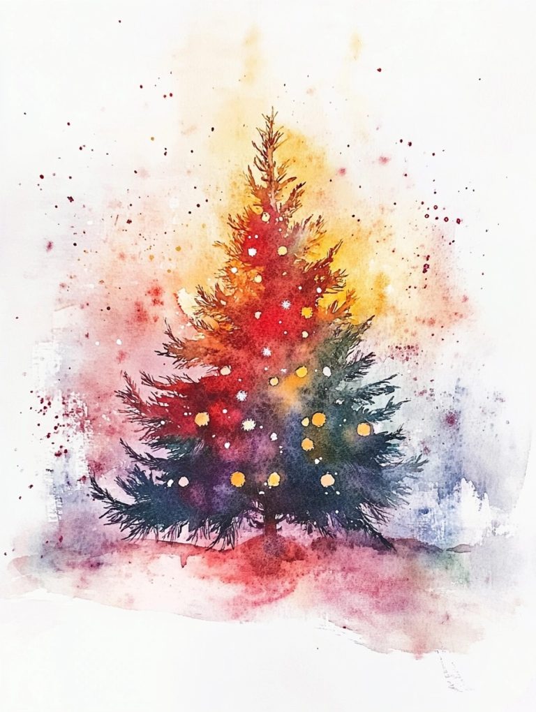 Simplistic Christmas Watercolor