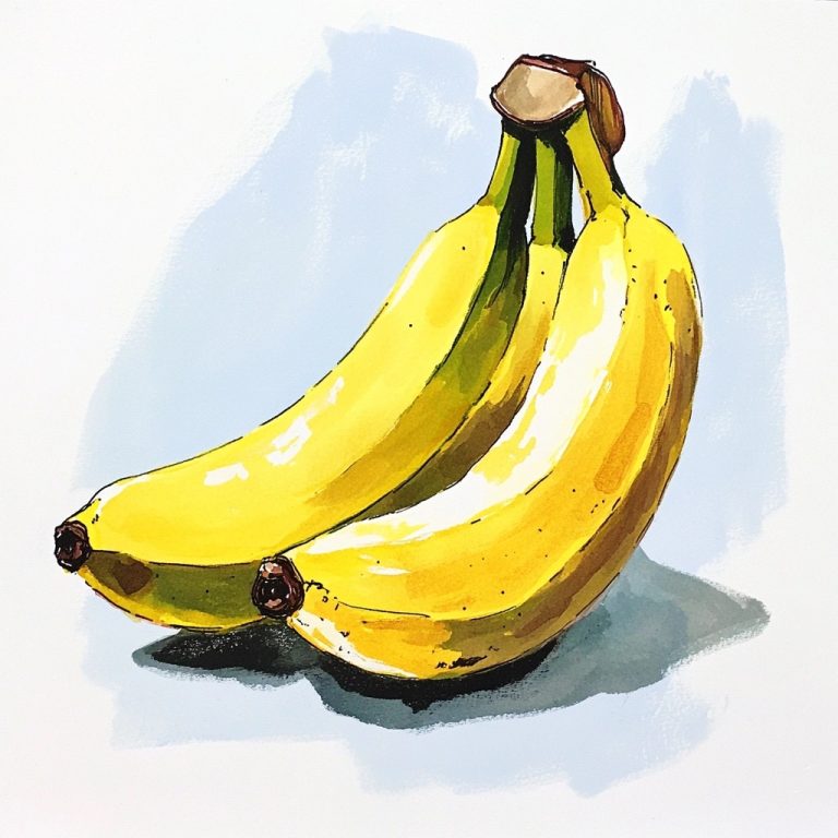 Simplistic Hand Drawn Banana