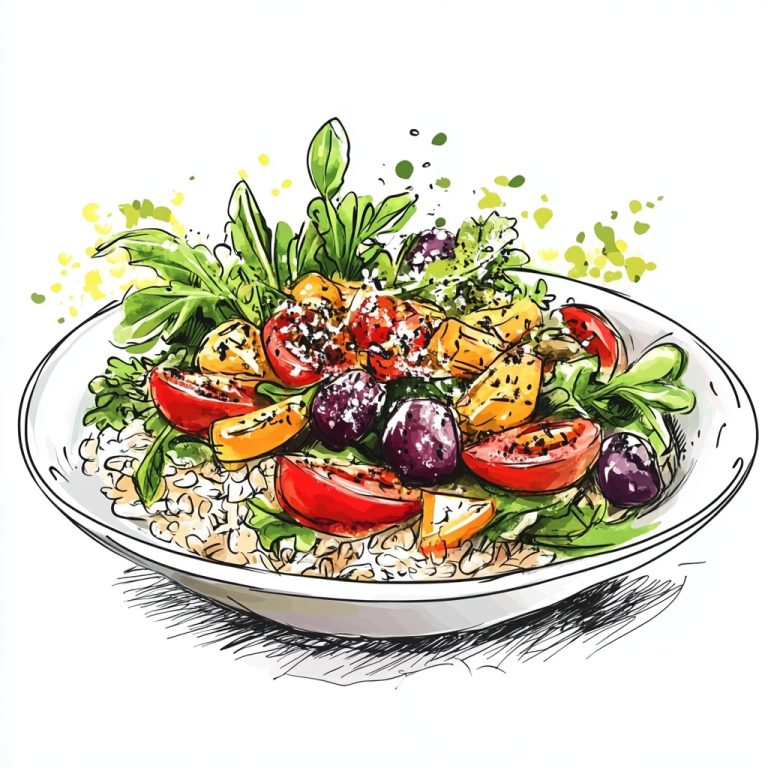 Sketch of Brown Rice Salad