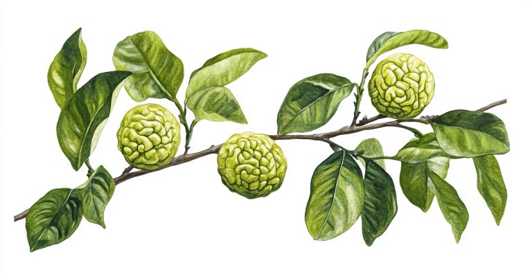 Sketch of Thai Lime Trees