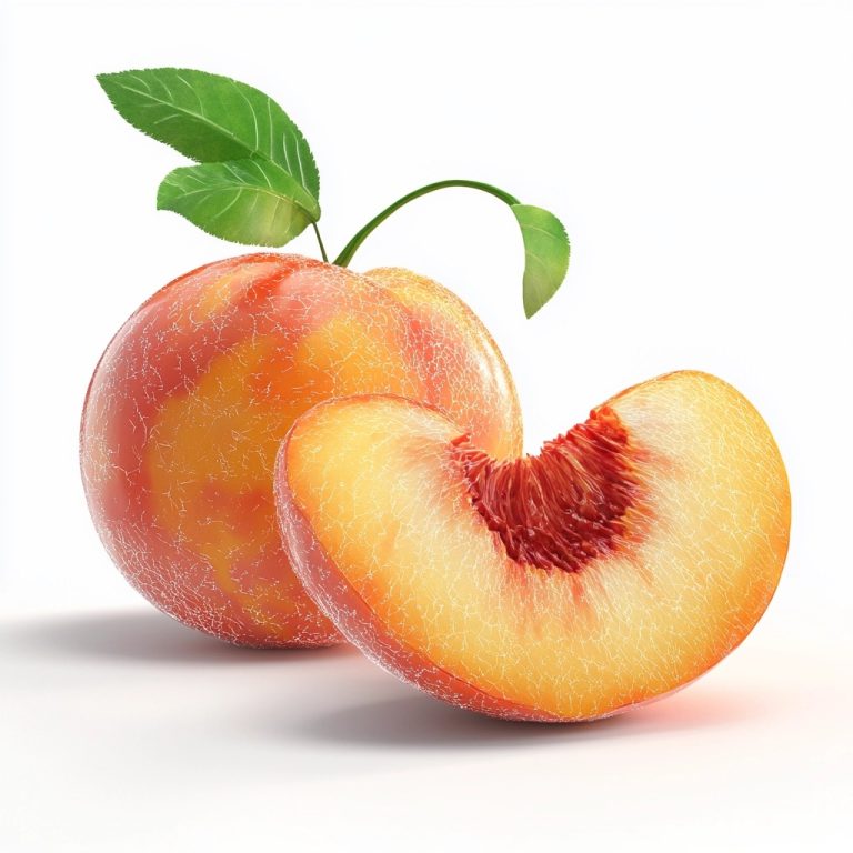 Sliced Peach 8K PNG