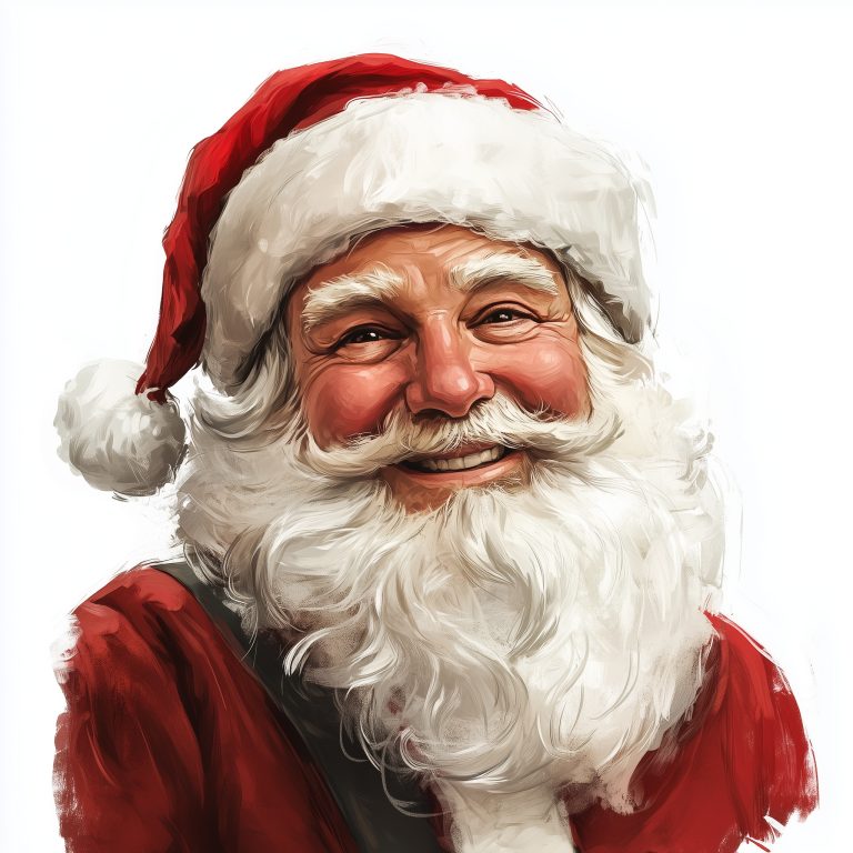 Smiley Santa Claus Illustration