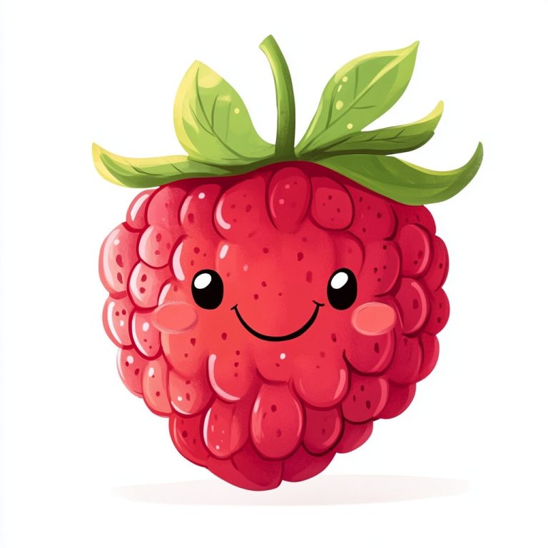 Smiling Raspberry Cartoon