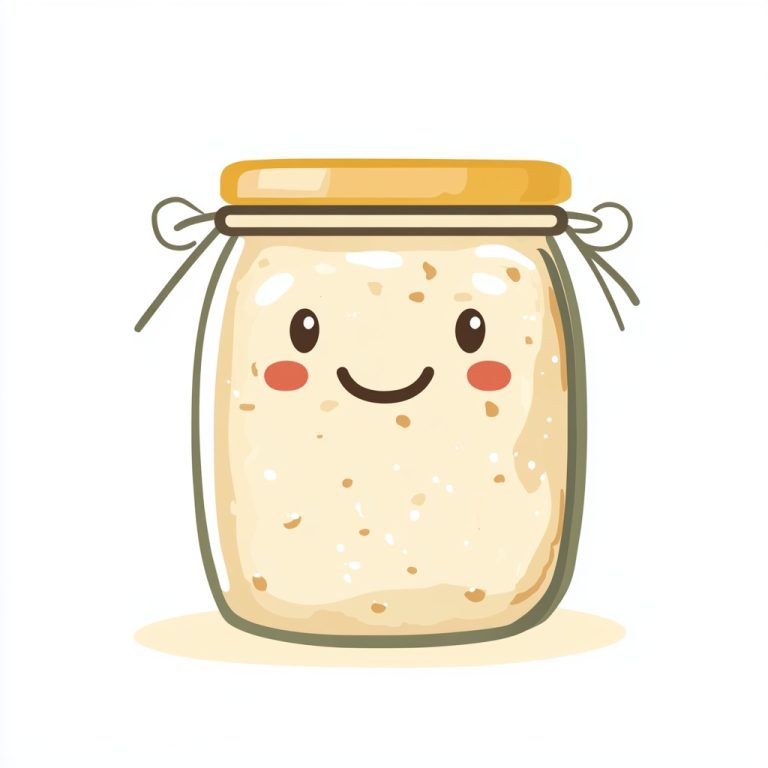 Sourdough Starter SVG Illustration