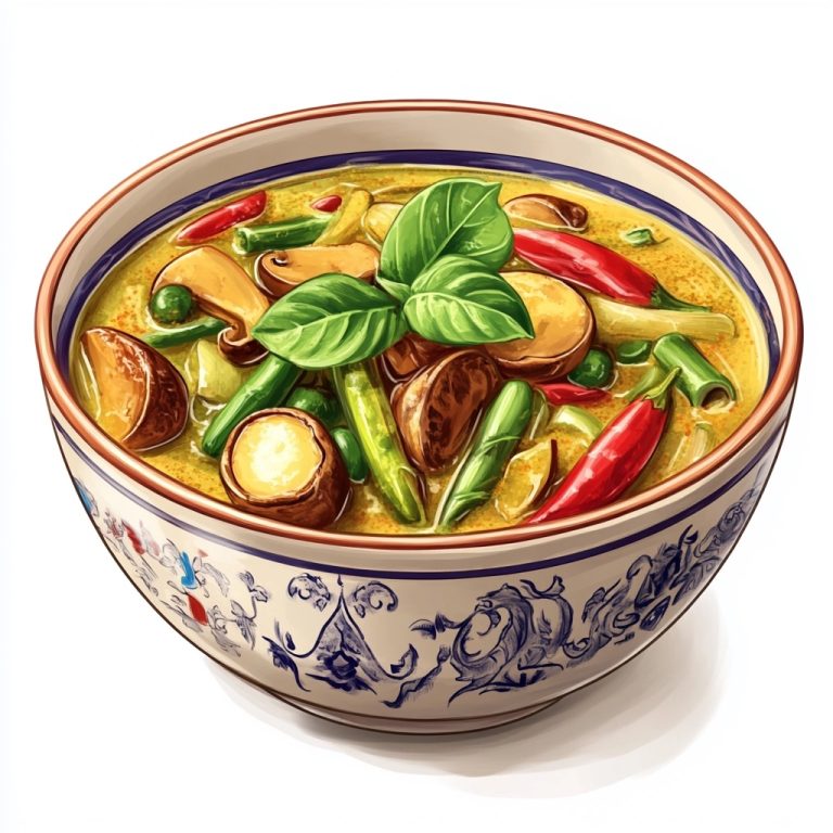 Spicy Thai Curry Illustration