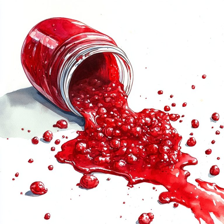 Spilled Jam Illustration