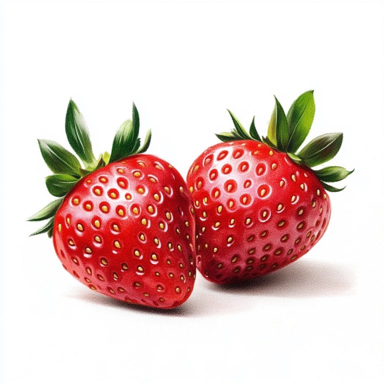 Stylish Strawberries Illustration