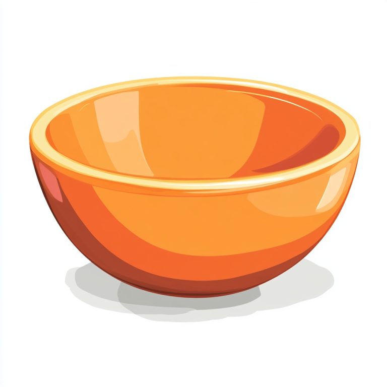 Stylized Orange Bowl Icon