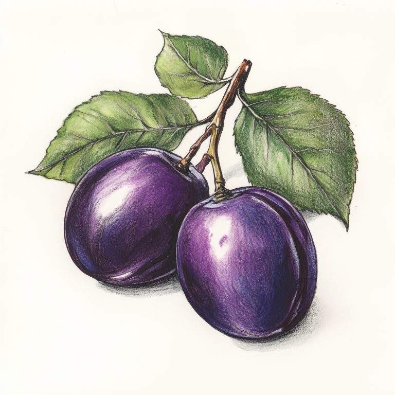 Sugar Plum Fruit Sketch