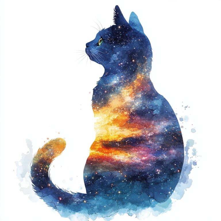 Surreal Cat Milky Way