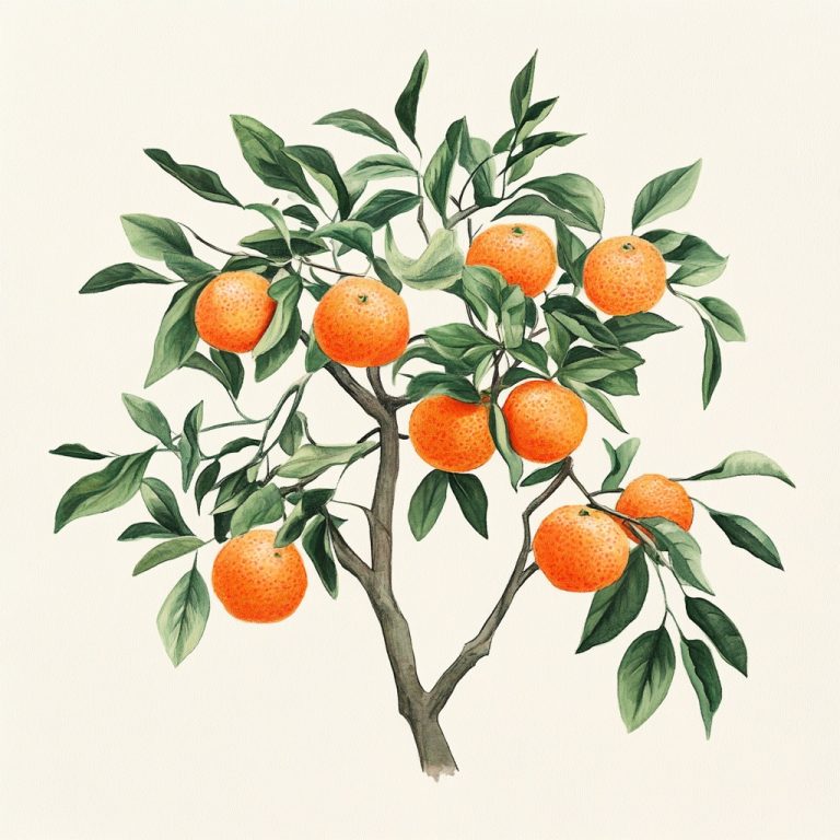 Tangerines and Tree Drawing