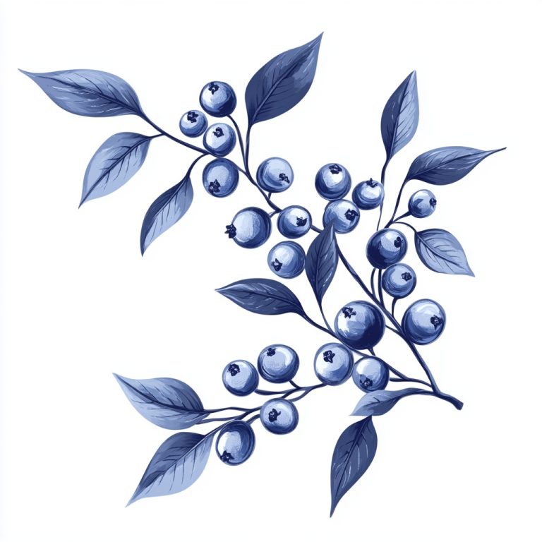 Tattoo Illustration of Vaccinium Berries