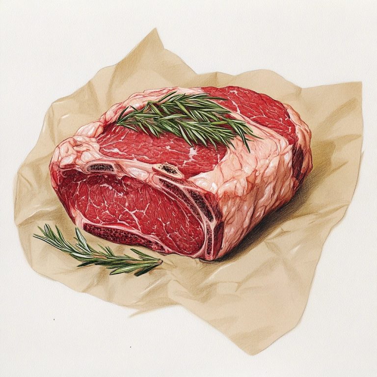 Technical Drawing of Prime Rib