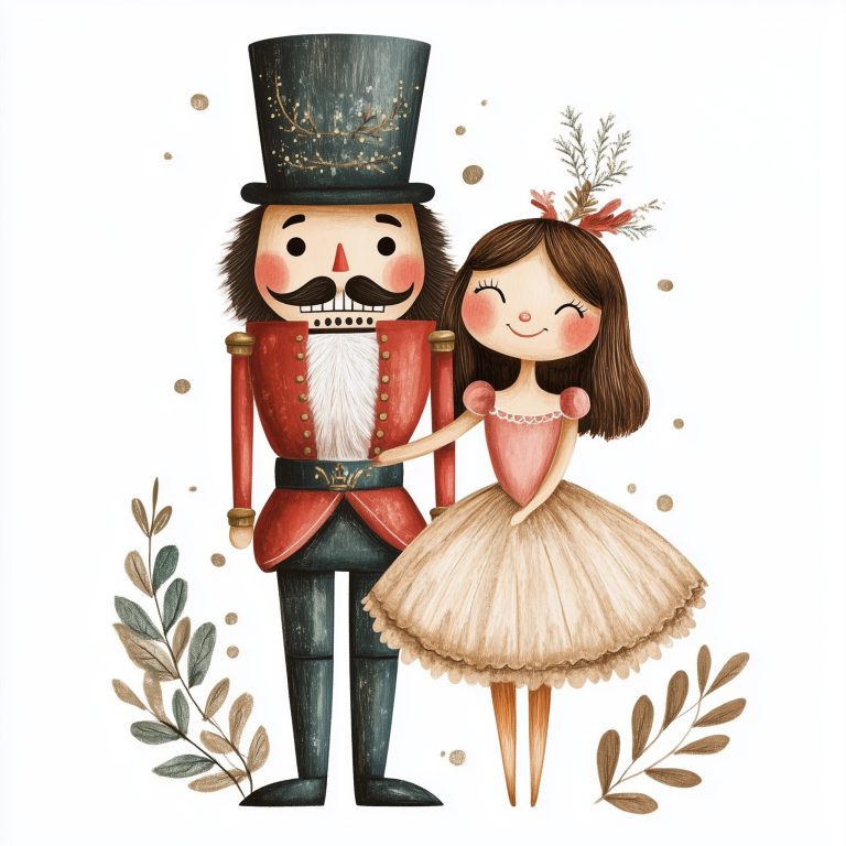 Textured Nutcracker and Dancer