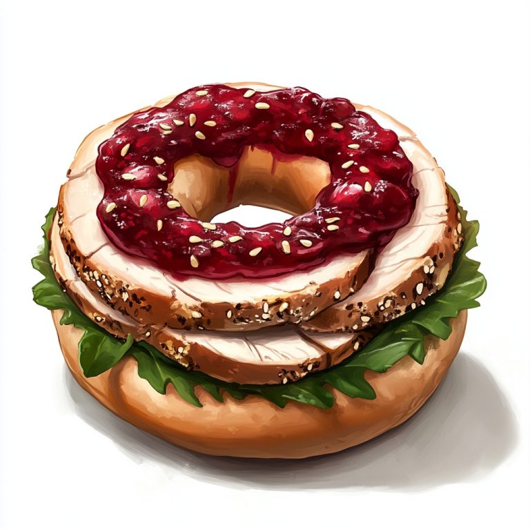 Thanksgiving Bagel Digital Art