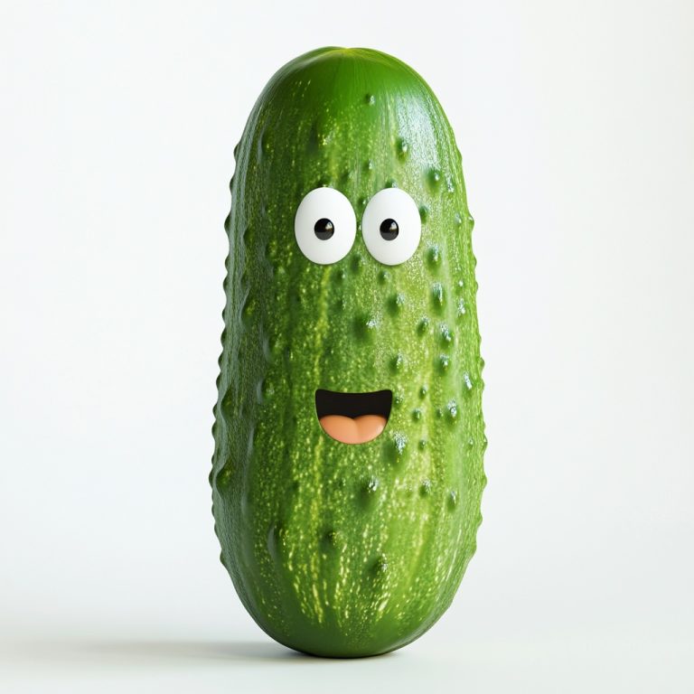 Thinking Emoji Pickle Illustration