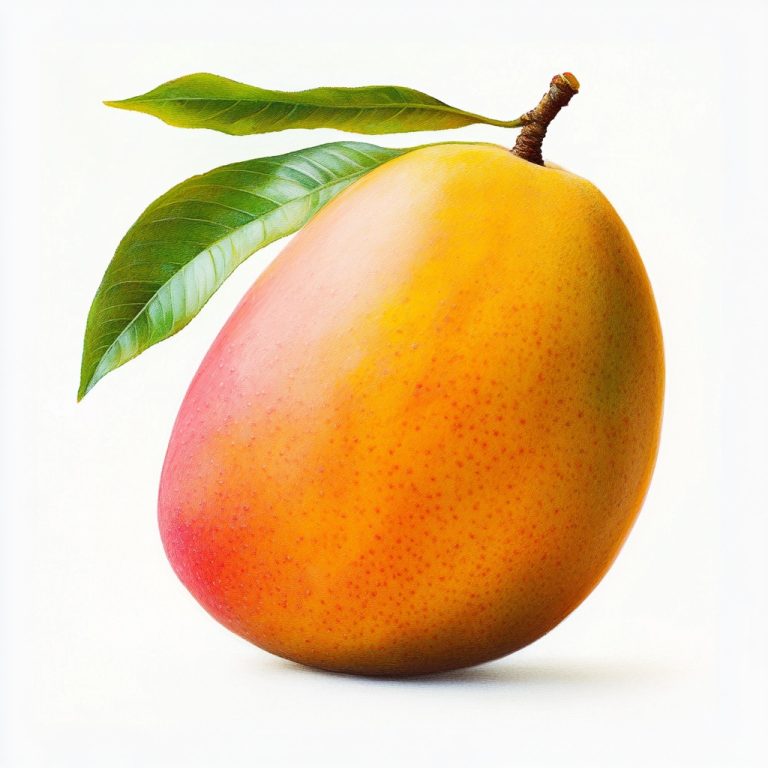 Totapuri Mango on White