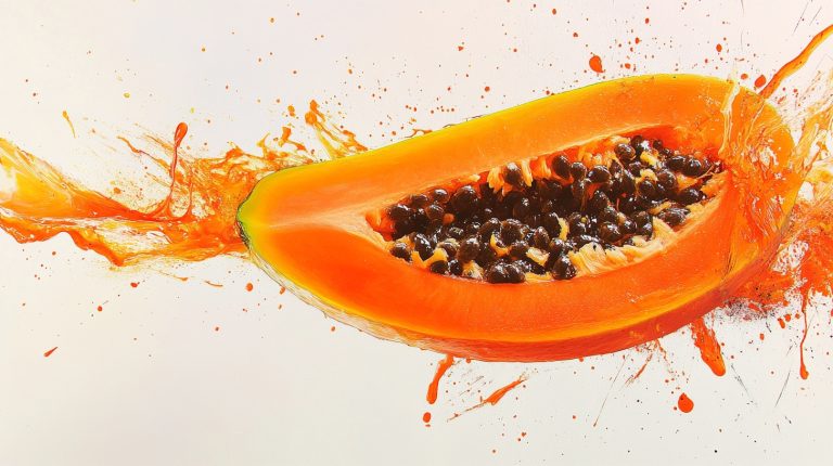 Translucent Papaya in Ink