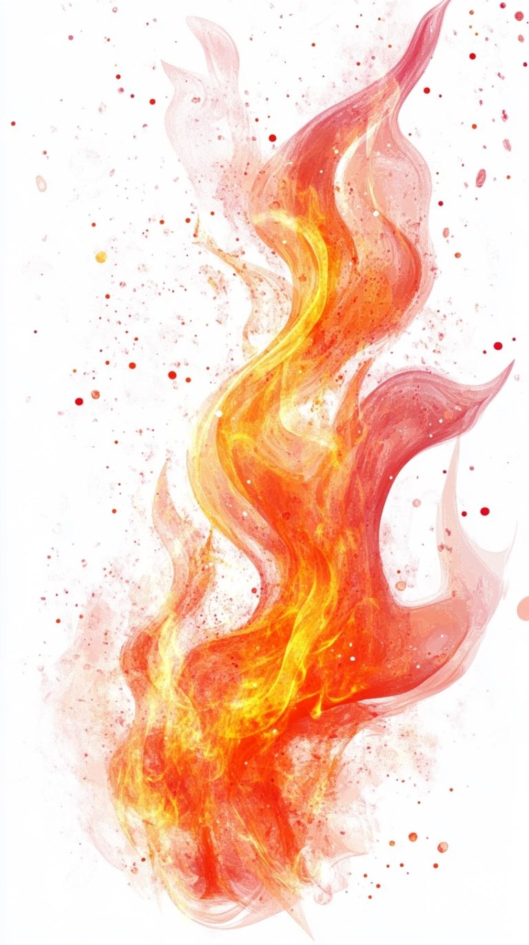 Transparent Fire Illustration