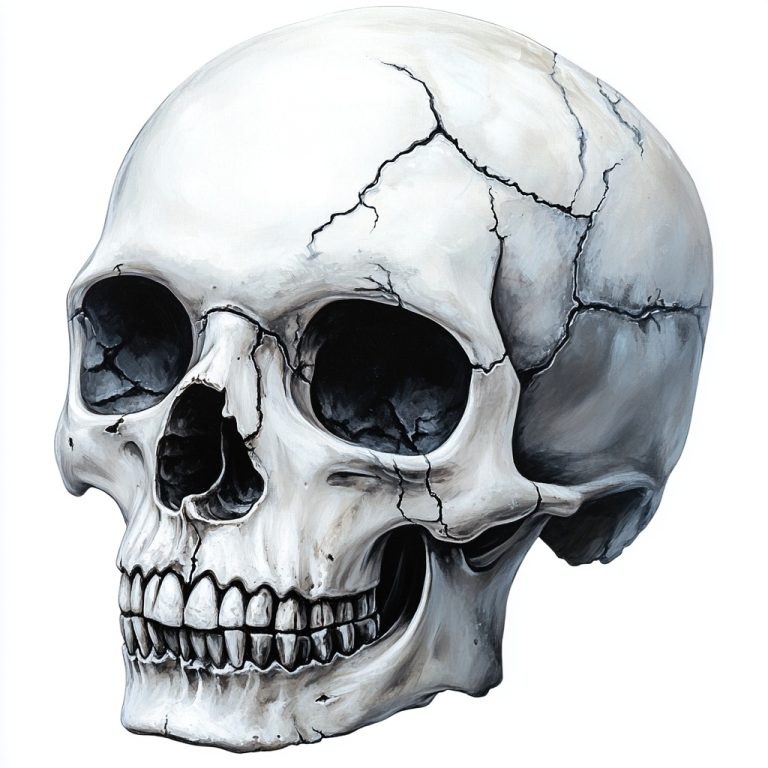 Transparent Skull Illustration