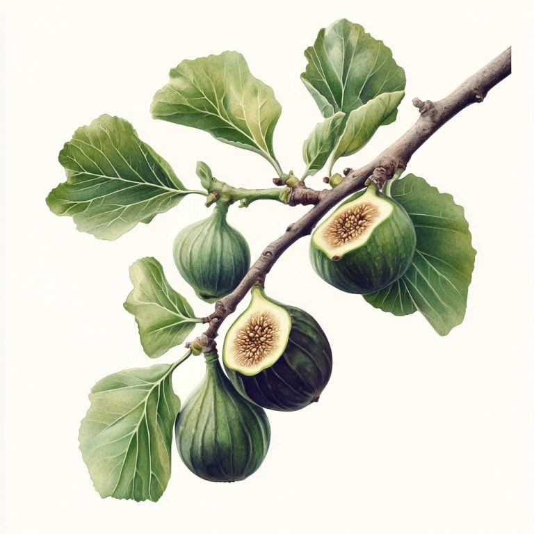 Ultra Realistic Green Fig Photography