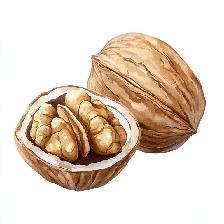 Vector Nut Watercolor Design