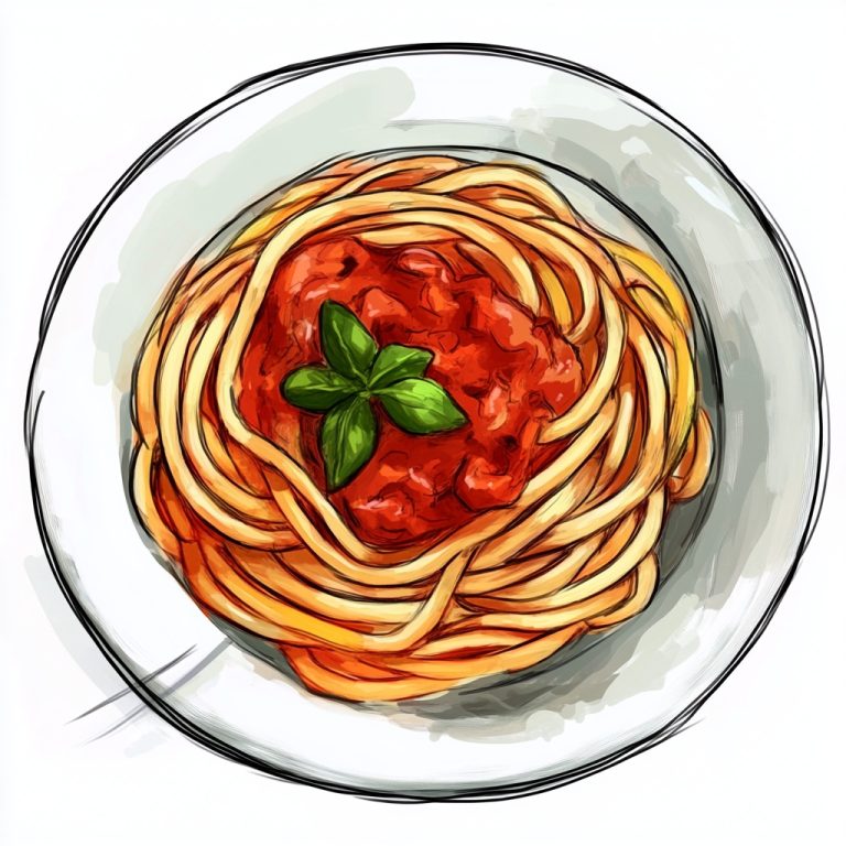 Vibrant Spaghetti Illustration