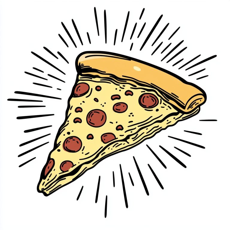 Vibrating Pizza Clipart Design