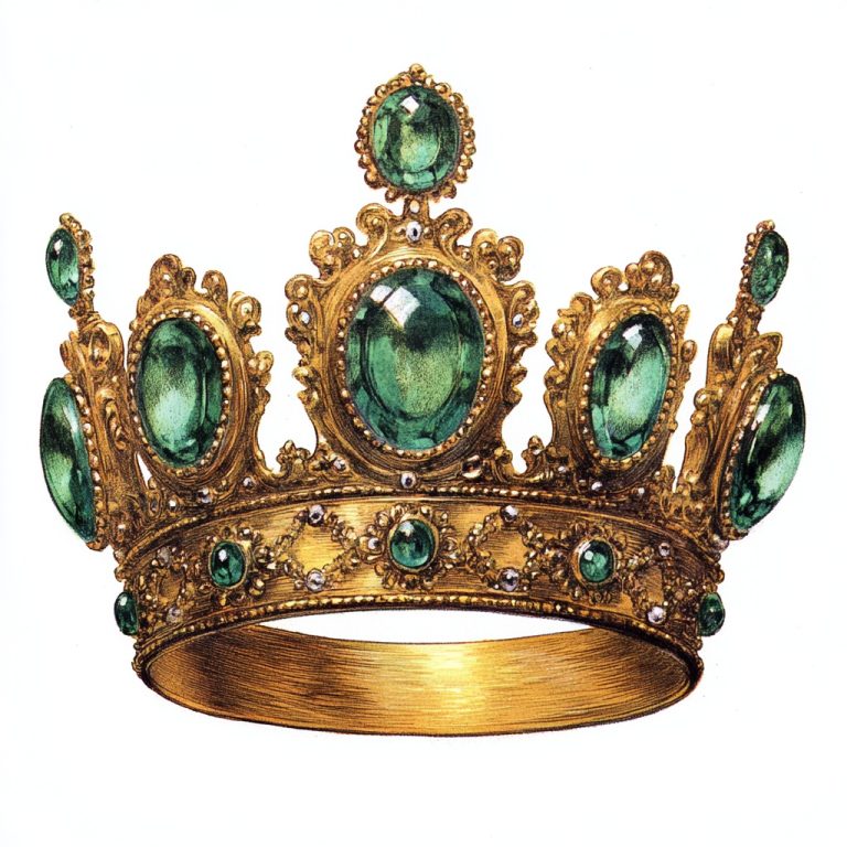 Victorian Chromolithograph Crown