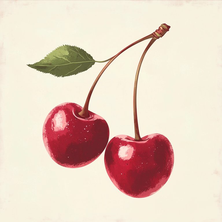 Vintage Cherry Illustration