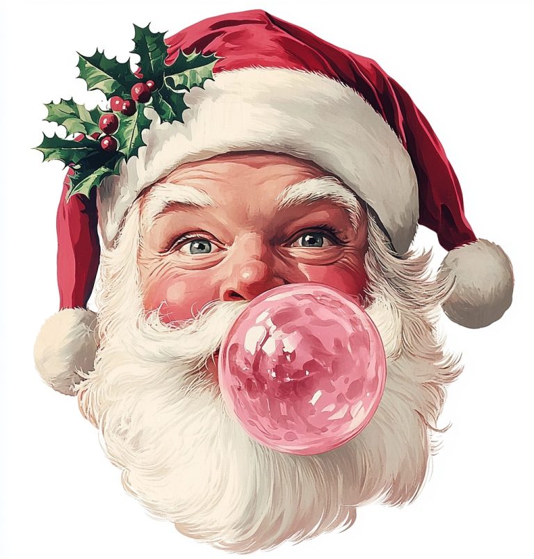 Vintage Santa Bubble Gum