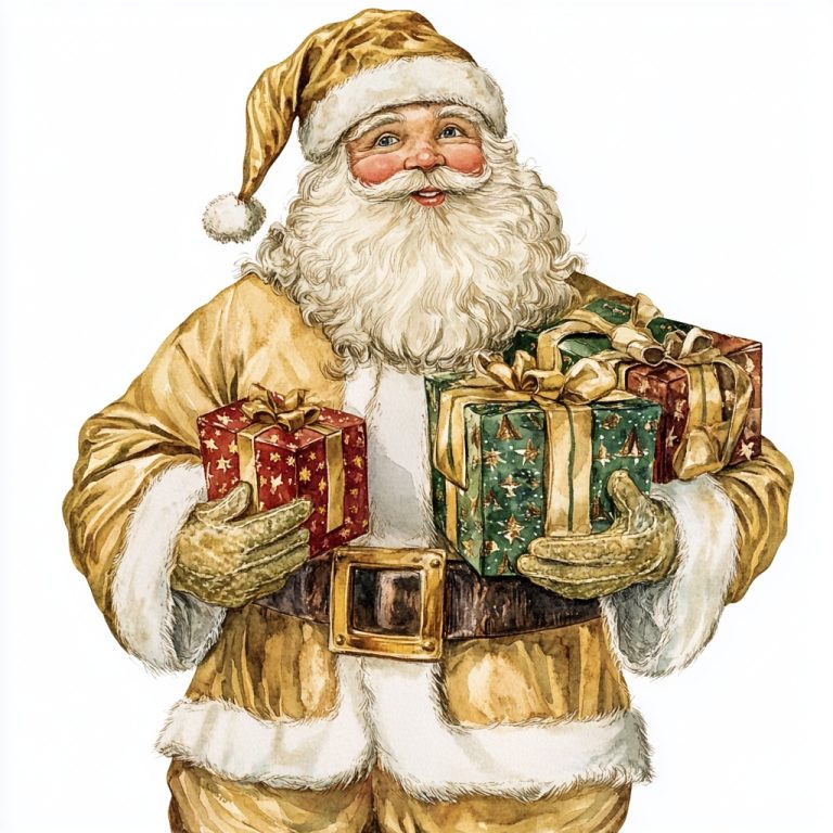 Vintage Santa Claus Illustration