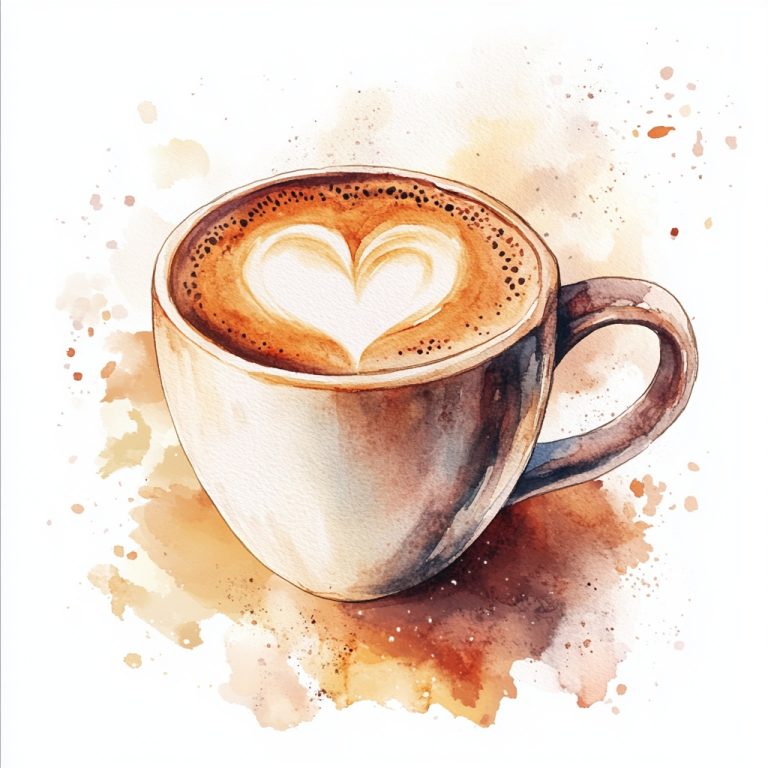 Vintage Watercolor Coffee Mug