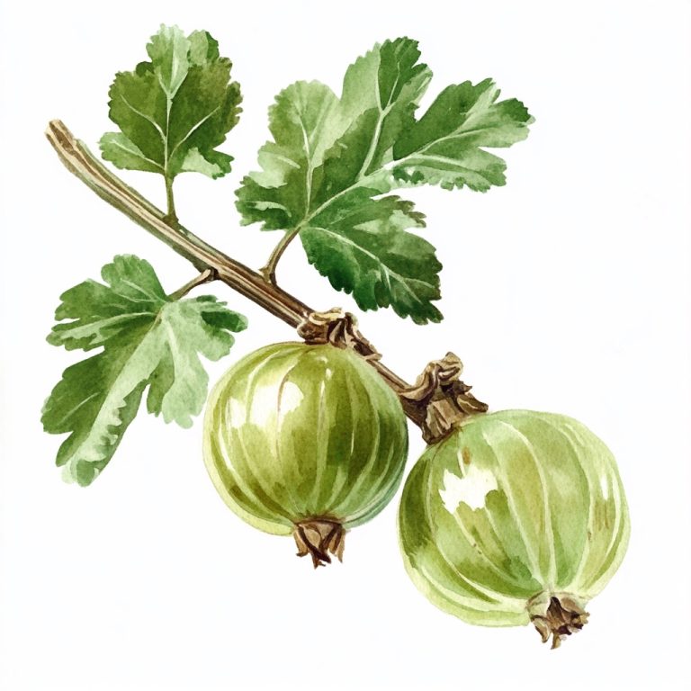 Vintage Watercolor Gooseberry