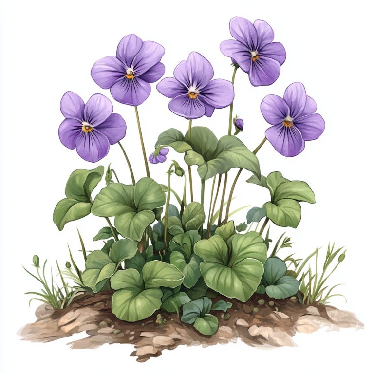 Viola Botanical 4