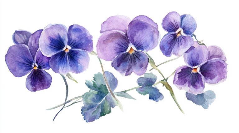 Viola Botanical 5