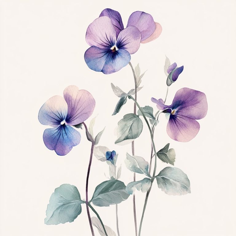 Viola Botanical 6