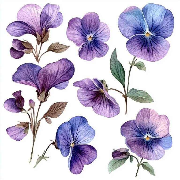 Viola Botanical 8