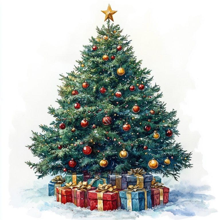 Vivid Christmas Tree Clipart